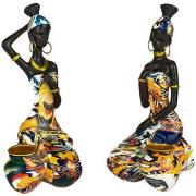 Statuettes et figurines Signes Grimalt Figure Africain Femme 2 Uni.