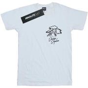 T-shirt Janis Joplin Outline Sketched