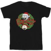 T-shirt Rick And Morty Christmas Wreath