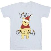 T-shirt enfant Disney Winnie The Pooh Happy Christmas Holly