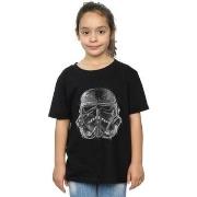 T-shirt enfant Disney Stormtrooper Scribble Helmet