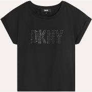 T-shirt enfant Dkny T-shirt noir à manches courtes pour fille