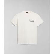 T-shirt Napapijri S-KOTCHO NP0A4HTV-N1A WHITE WHISPER