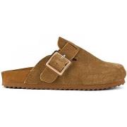 Sandales Colors of California Cow suede bio sabot with buckl