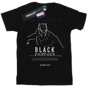 T-shirt Marvel Black Panther Long Live The King