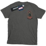 T-shirt Marvel Black Widow Tattoo Breast Print