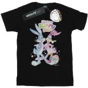 T-shirt Dessins Animés Bugs And Daffy Happy Bunny Day