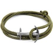 Bracelets Anchor &amp; Crew Bracelet Ancre Admiral Argenté Et Corde