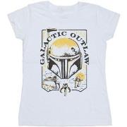 T-shirt Star Wars: The Book Of Boba Fett Galactic Outlaw