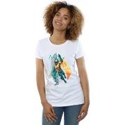 T-shirt Dc Comics Aquaman Tropical Icon