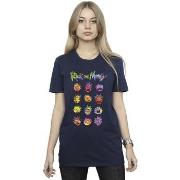 T-shirt Rick And Morty Tie Dye Faces