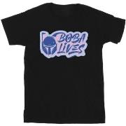 T-shirt enfant Disney The Book Of Boba Fett Lives Pocket