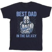 T-shirt Disney Mandalorian Best Dad Galaxy
