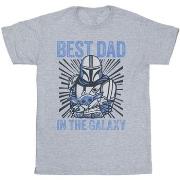 T-shirt Disney Mandalorian Best Dad Galaxy