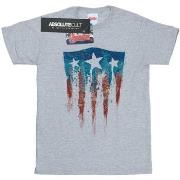 T-shirt Marvel Captain America Flag Shield
