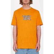 T-shirt Volcom Camiseta Justin Hager In Type SS - Saffron