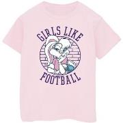 T-shirt enfant Dessins Animés Girls Like Football