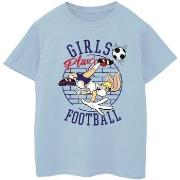 T-shirt enfant Dessins Animés Girls Play Football