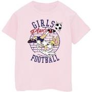 T-shirt enfant Dessins Animés Lola Bunny Girls Play Football