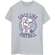 T-shirt Dessins Animés Girls Like Football