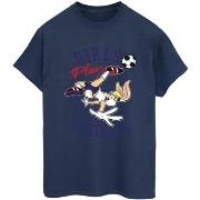 T-shirt Dessins Animés Girls Play Football