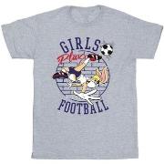 T-shirt Dessins Animés Lola Bunny Girls Play Football