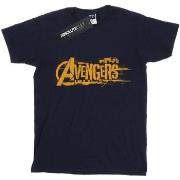 T-shirt enfant Marvel Avengers Infinity War Orange Logo