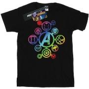 T-shirt enfant Marvel Avengers Infinity War Rainbow Icons