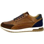 Baskets Exton Homme Chaussures, Sneakers en Cuir, Semelle Amovible-388