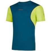 T-shirt La Sportiva T-shirt Resolute Homme Storm Blue/Lime Punch