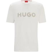 T-shirt BOSS T-SHIRT BLANC REGULAR FIT EN JERSEY DE COTON AVEC LOGO