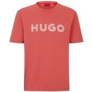 T-shirt BOSS T-SHIRT ROUGE REGULAR FIT EN JERSEY DE COTON AVEC LOGO