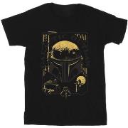 T-shirt enfant Star Wars: The Book Of Boba Fett Galactic Outlaw Distre...