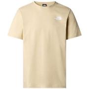 T-shirt The North Face TEE SHIRT REDBOX BEIGE - GRAVEL - L