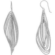 Boucles oreilles Orusbijoux Boucles D'oreilles Argent Rhodié Diamanté ...