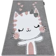 Tapis Rugsx Tapis PETIT KITTY chat, chaton gris 240x330 cm