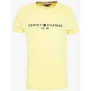 T-shirt Tommy Hilfiger T-SHIRT Homme est 1985 Jaune