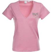 T-shirt Pinko t-shirt logo bijou rose
