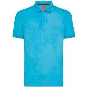 T-shirt Sun68 Polo turquoise teint spcial
