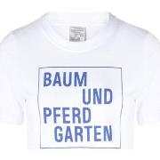 T-shirt Baum Und Pferdgarten T-Shirt blanc avec impression bleue