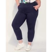 Pantalon La Fiancee Du Mekong Pantalon droit coton grande taille NIMA