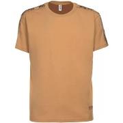 T-shirt Moschino t-shirt marron rayure logate