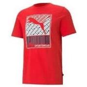 T-shirt Puma TEE SHIRT ROUGE - HIGH RISK RED - M