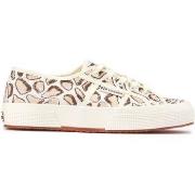 Baskets basses Superga 2750 Giraffa Print Formateurs De Cour