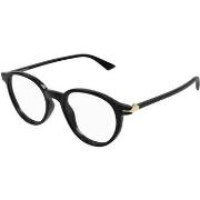 Lunettes de soleil Montblanc MB0340O Cadres Optiques, Noir/Transparent...