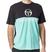 T-shirt Sergio Tacchini T-SHIRT FRAVE NOIR ET VERT
