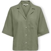 Blouses Only Noos Tokyo Life Shirt S/S - Oil Green