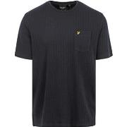 T-shirt Lyle And Scott T-shirt Knitted Marine