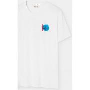 T-shirt Loreak Mendian Loreak Blue Corita Tshirt White