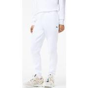 Jogging Lacoste Pantalon de jogging blanc en molleton de coton bio
